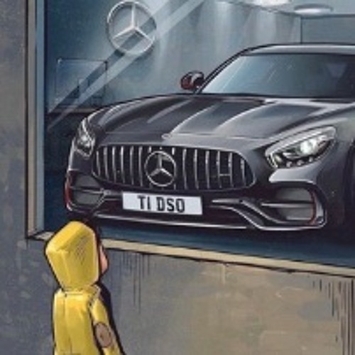 Blacked out in a C class merc