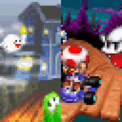 Boo Lake & Broken Pier (Restored) - Mario Kart: Super Circuit