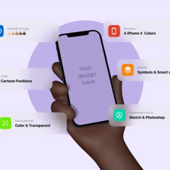 Iphone Apfel Mockup 3d Free Kostenlos Downloaden