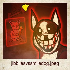 Smile Dog vs. The Jibblies Painting
