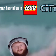 A Fat Man Has Fallen Into A River In Lego City