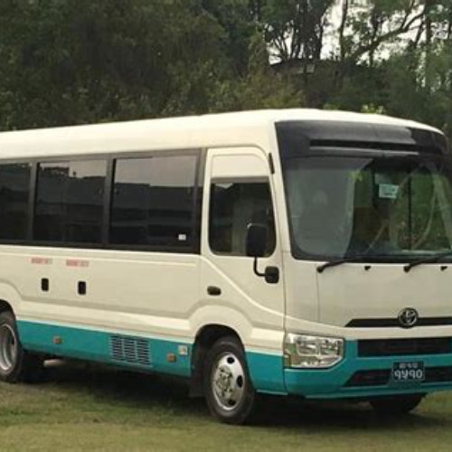Review Special Price Ac Toyota Coaster Deluxe Coach From Pokhara To Kathmandu