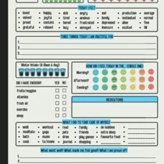 Audiobook Mood Tracker Journal: Daily Mental Health & Wellness Diary With Prompts For Relieving