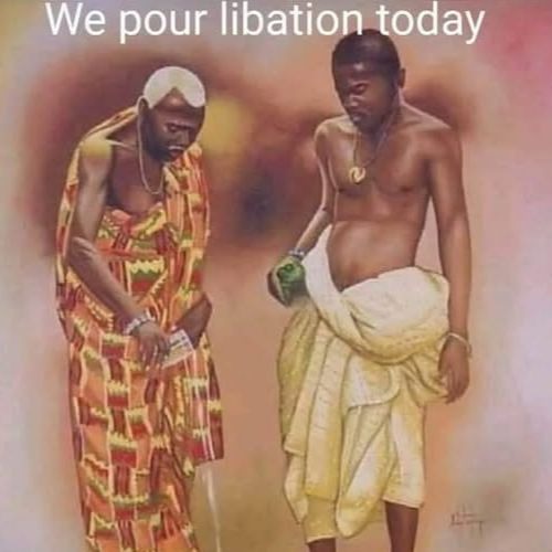 Palm wine flows
