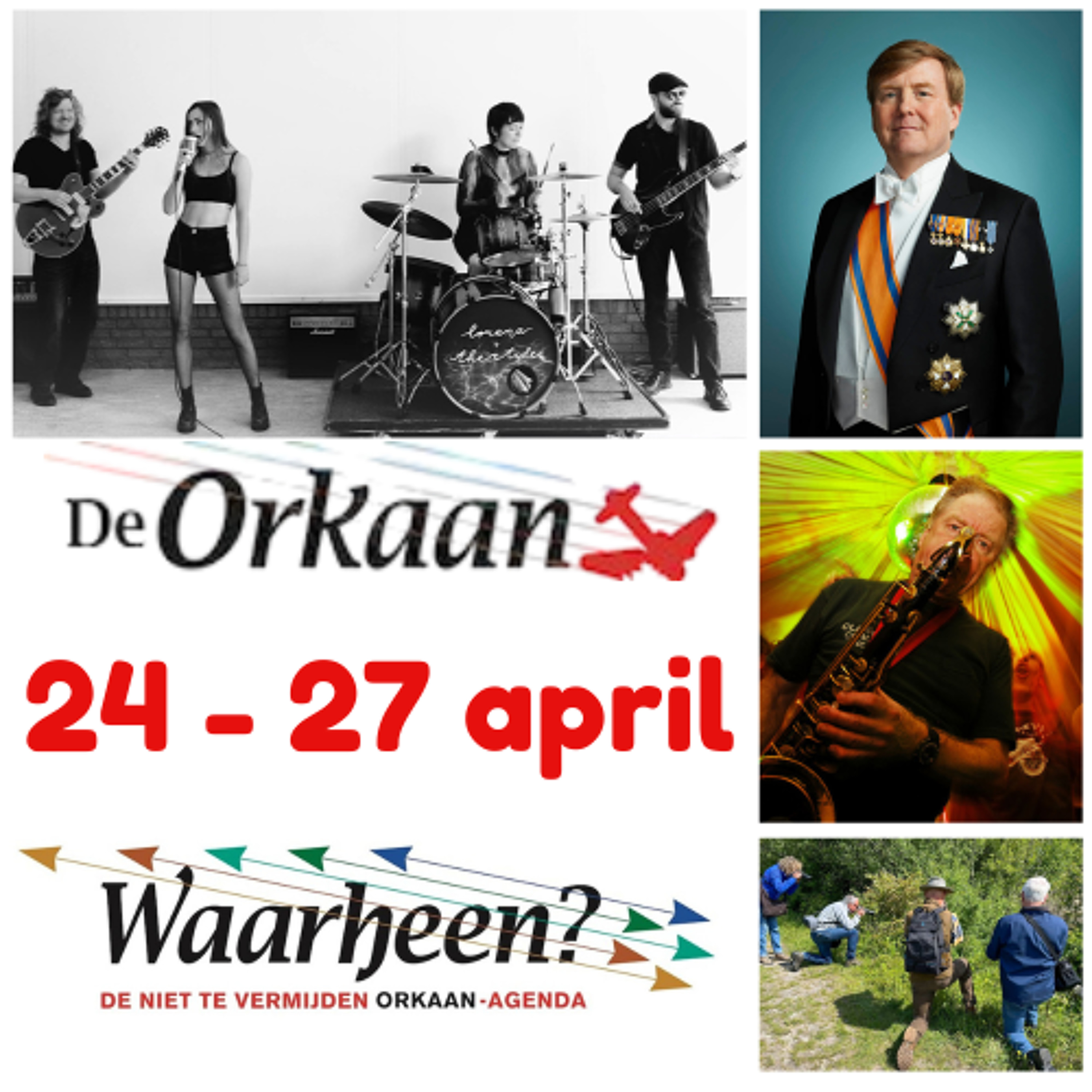 Waarheen - Zaanse uitgaanstips van De Orkaan (24 – 27 april)