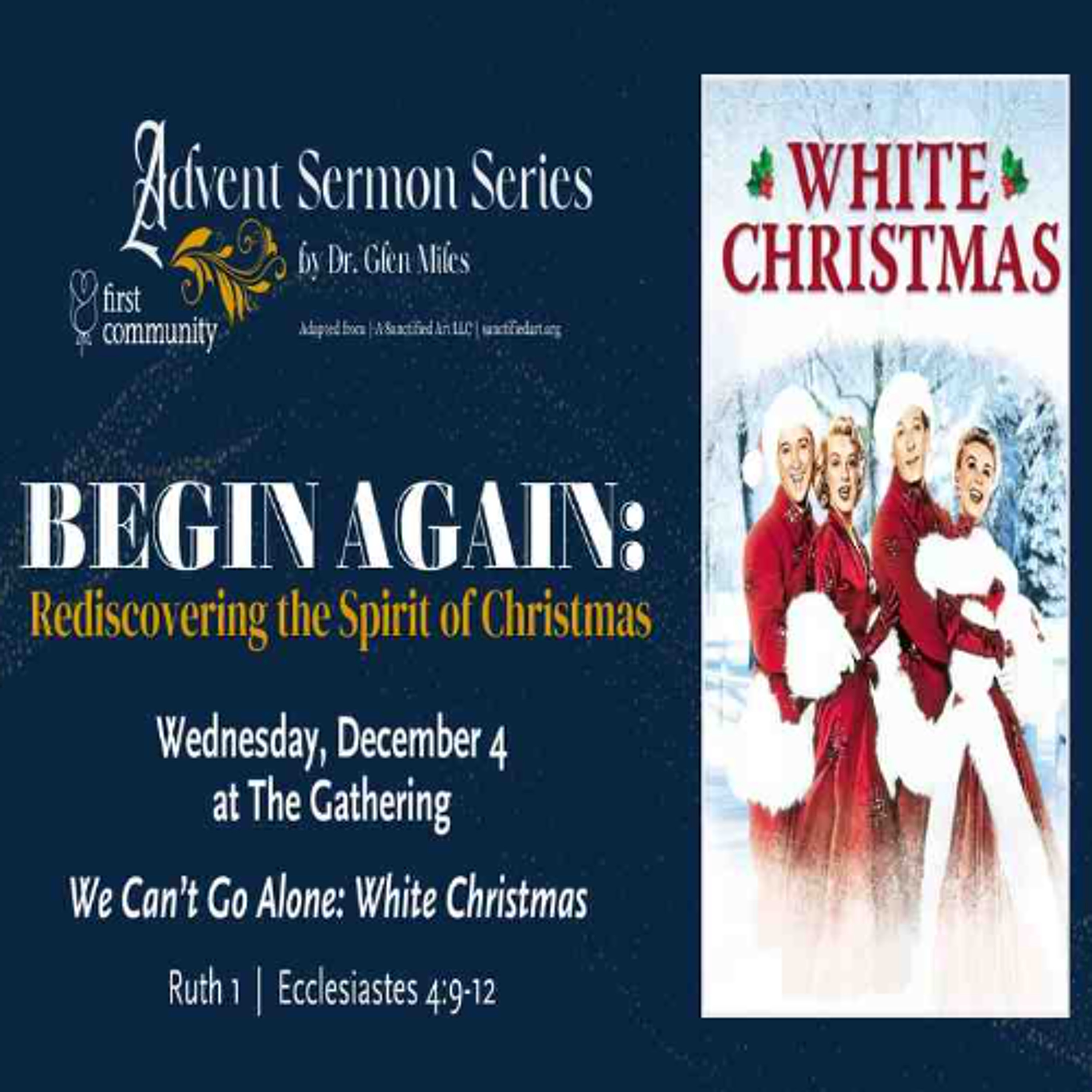 Sermon by Glen Miles 12.04.24 -Begin Again, Rediscovering the Spirit of Christmas Part II episode artwork