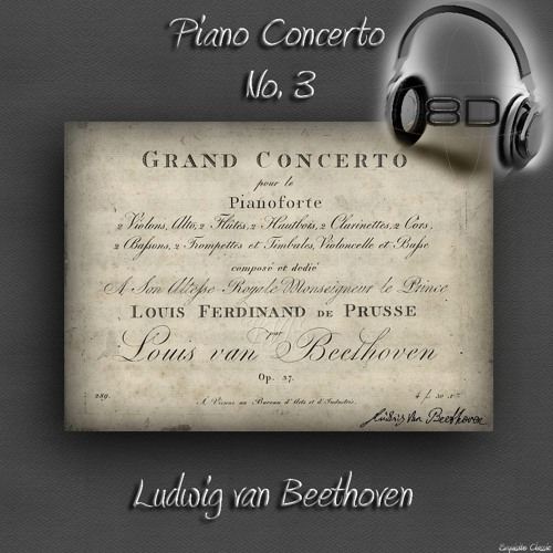 Piano Concerto No. 3 in C minor, Op. 37 - II. Largo - Ludwig van Beethoven (8D Binaural Remastered - Music Therapy)