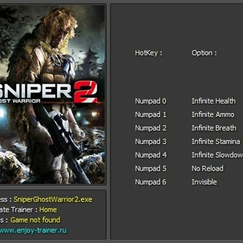 Sniper Ghost Warrior Trainer v1.0 - MOD5569 Forums