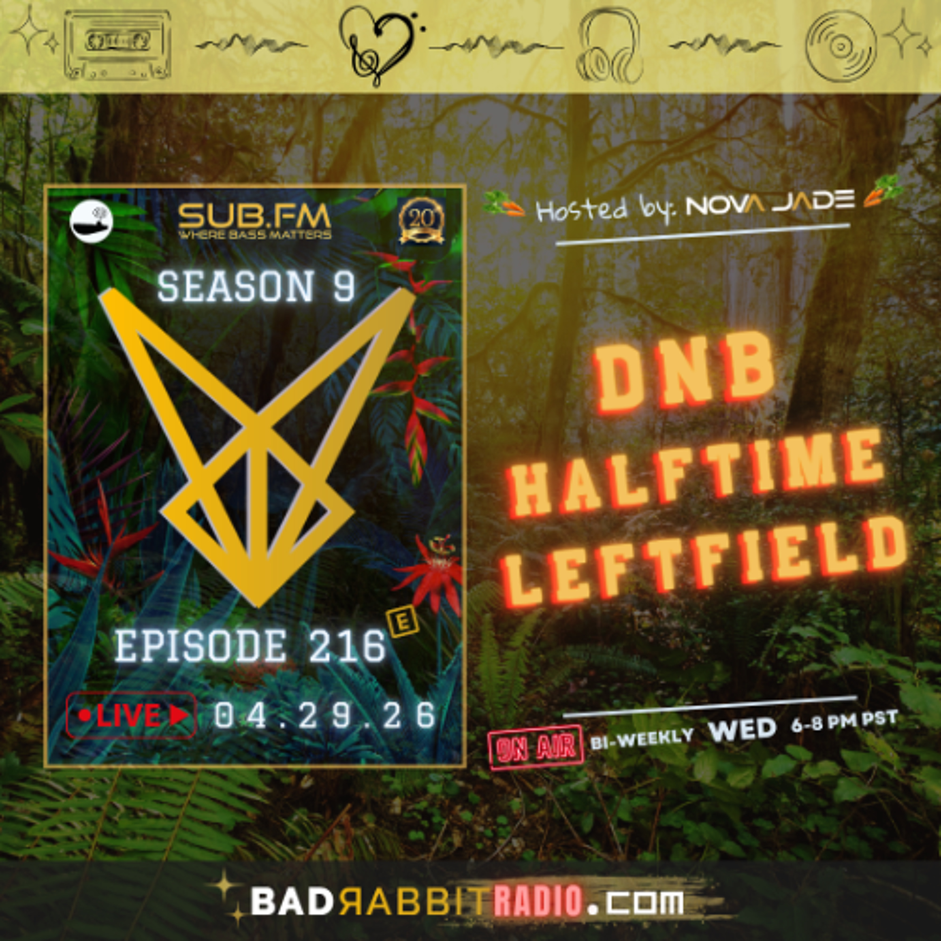 Bad Rabbit Radio S9 EP216 with Nova Jade - 29 Apr 2026 episode artwork