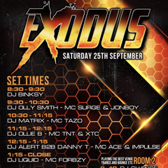 Exodus Dj Binksy Mc Wizard at Klute nightclub Durham 25/9/21