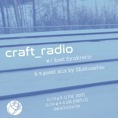 craft_radio w/ host Synkretic & guest Shakunetsu - 11232024