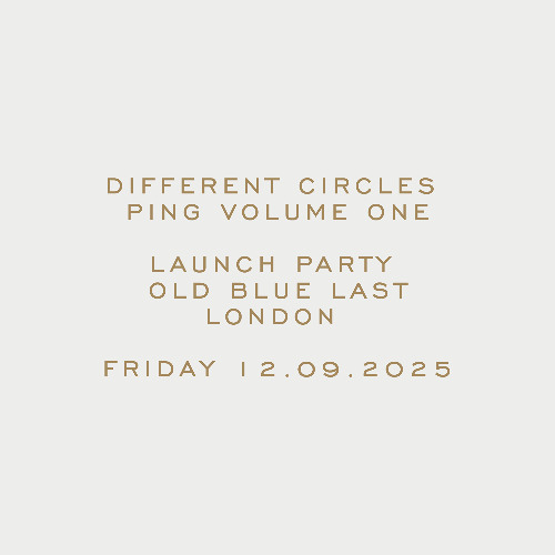 Mumdance @ Different Circles - Ping Launch Party - 12th September 2025