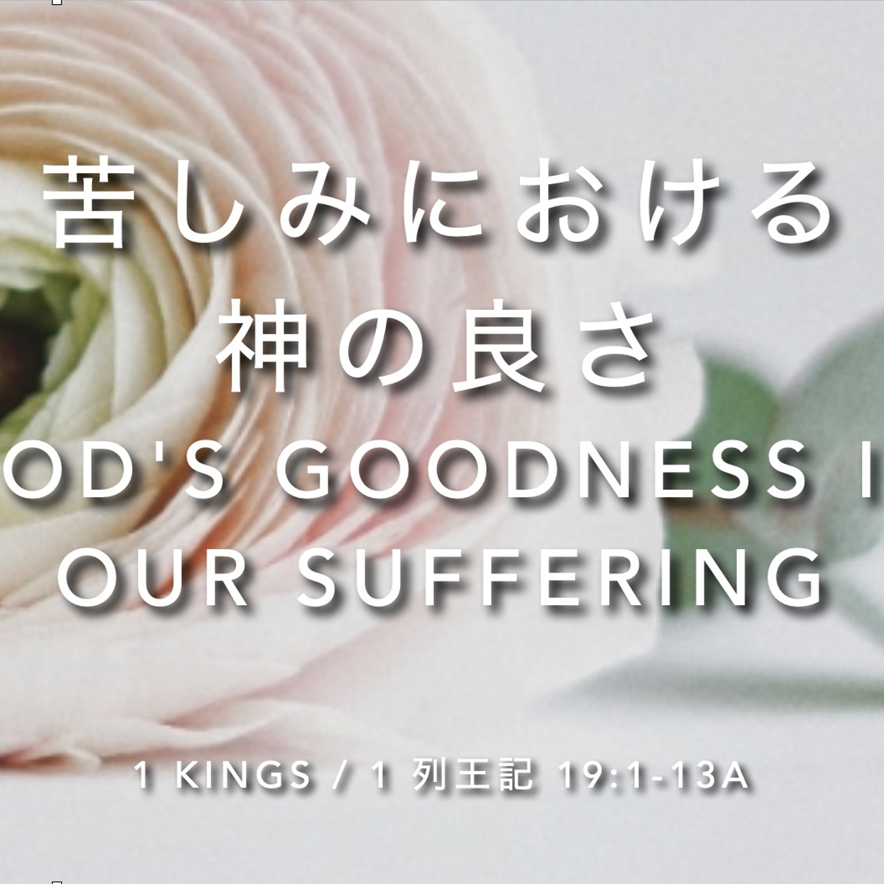 1 Kings / 1 列王記 19:1-13a - 苦しみにおける 神の良さ God's Goodness in our Suffering episode artwork