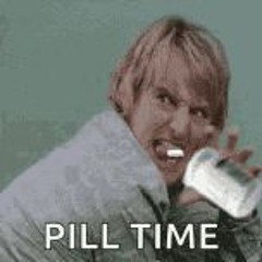 DJ BRETTAMiNE BLUE N YELLOW PILL POPPER