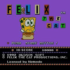 Felix the cat NES game title theme but with the SuperSponge soundfont