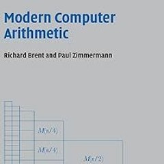 _ PDF Modern Computer Arithmetic (Cambridge Monographs on Applied and Computational Mathematics
