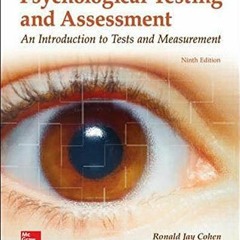 [VIEW] PDF 🗂️ Psychological Testing and Assessment by  Ronald Jay Cohen &  Mark Swer