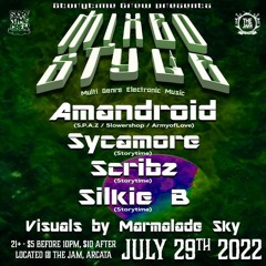 Amandroid DJ Set from  Mixed Styles Event  Arcata, CA