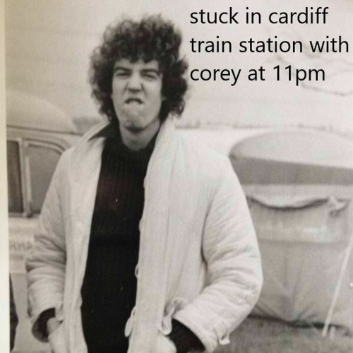 stuck in cardiff station with corey at 11pm (interlude)