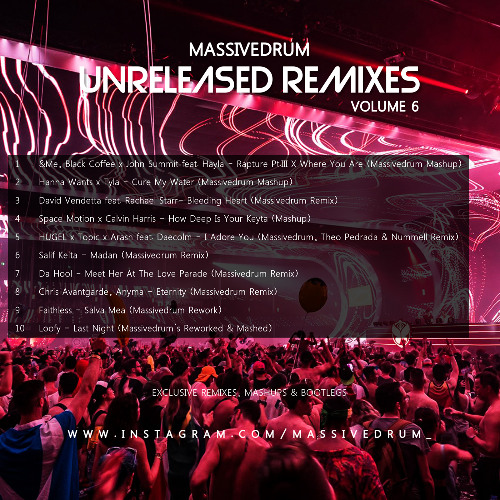 Massivedrum Unreleased Remixes Volume 6 PREVIEW