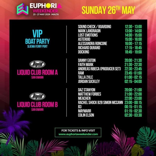 Rachael Shock & Simon McCann- Euphoria Weekender 2024