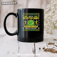Uscss Nostromo 180286 Weyland Yutani Corp Ugly Xmas Coffee Mug