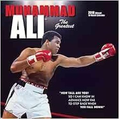✔️ [PDF] Download Muhammad Ali 2018 12 x 12 Inch Monthly Square Wall Calendar, Boxer Boxing Cele