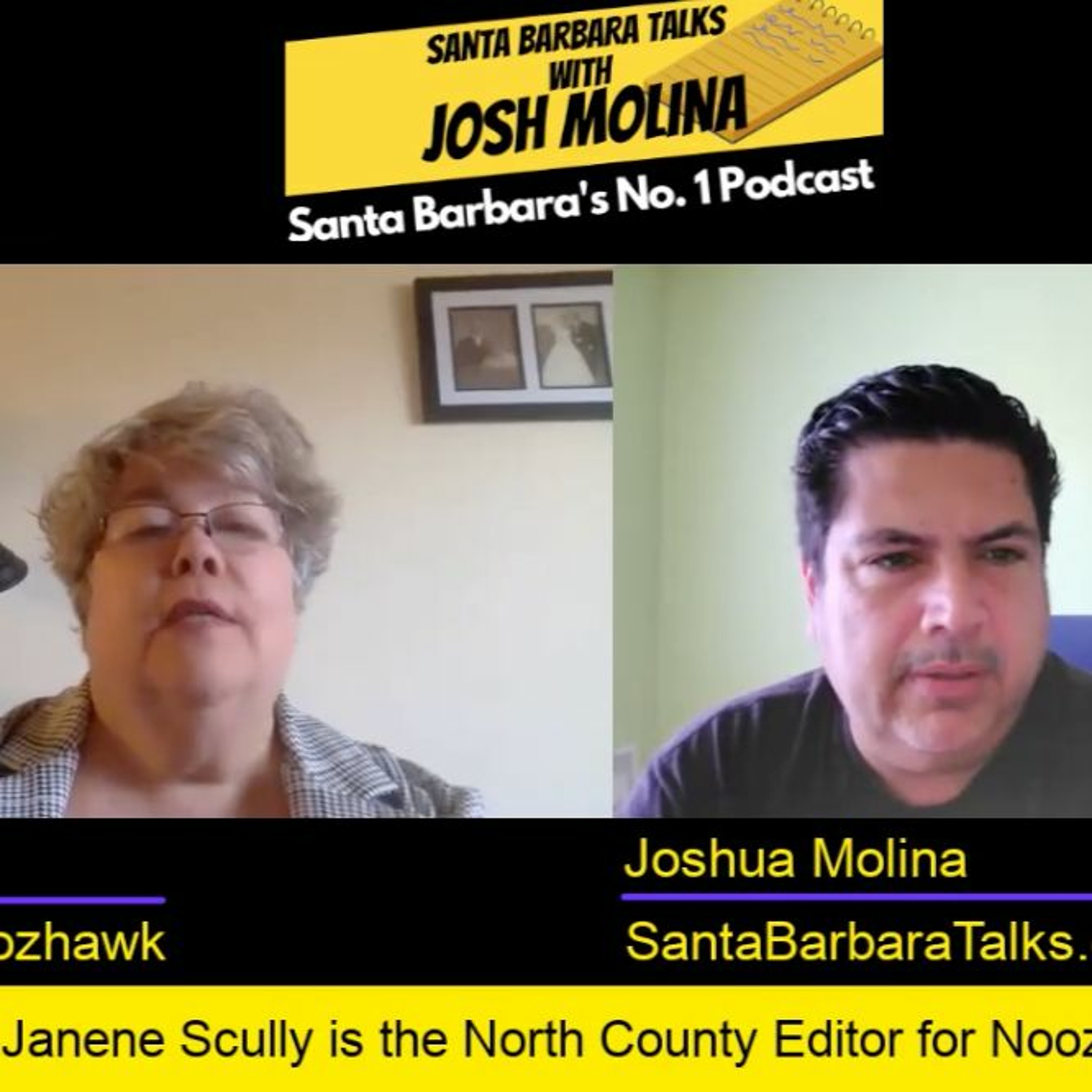 Santa Barbara Talks Podcast 66: Noozhawk's Janene Scully talks life as a journalist episode artwork