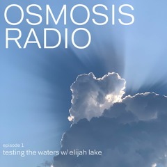 Osmosis Radio (ep 1) 'testing the waters w/ elijah lake'