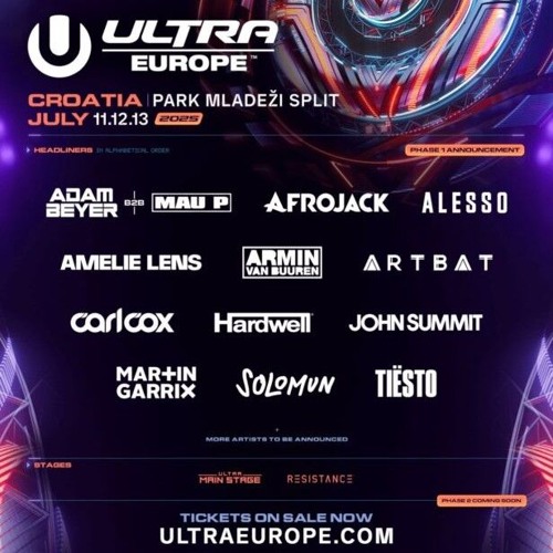 Armin van Buuren live at Ultra Europe 2025