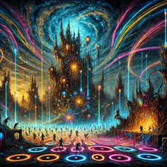 Under the electric veil of the hunter’s night