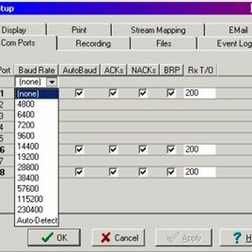 Stream Windows Serial Port Maximum Baud Rate by Jennifer Listen
