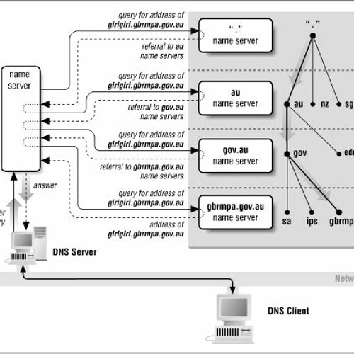 DNS filtering scheme. DNS Port. DNS дерево. IP address DNS Port of folder for Scanner. Client port