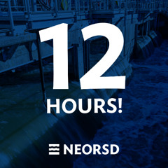12 hours of clean water flowing after being treated at a NEORSD sewage plant
