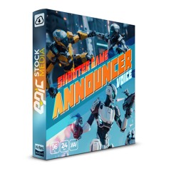 Shooter Game Announcer  - Voice Sound Effects Library