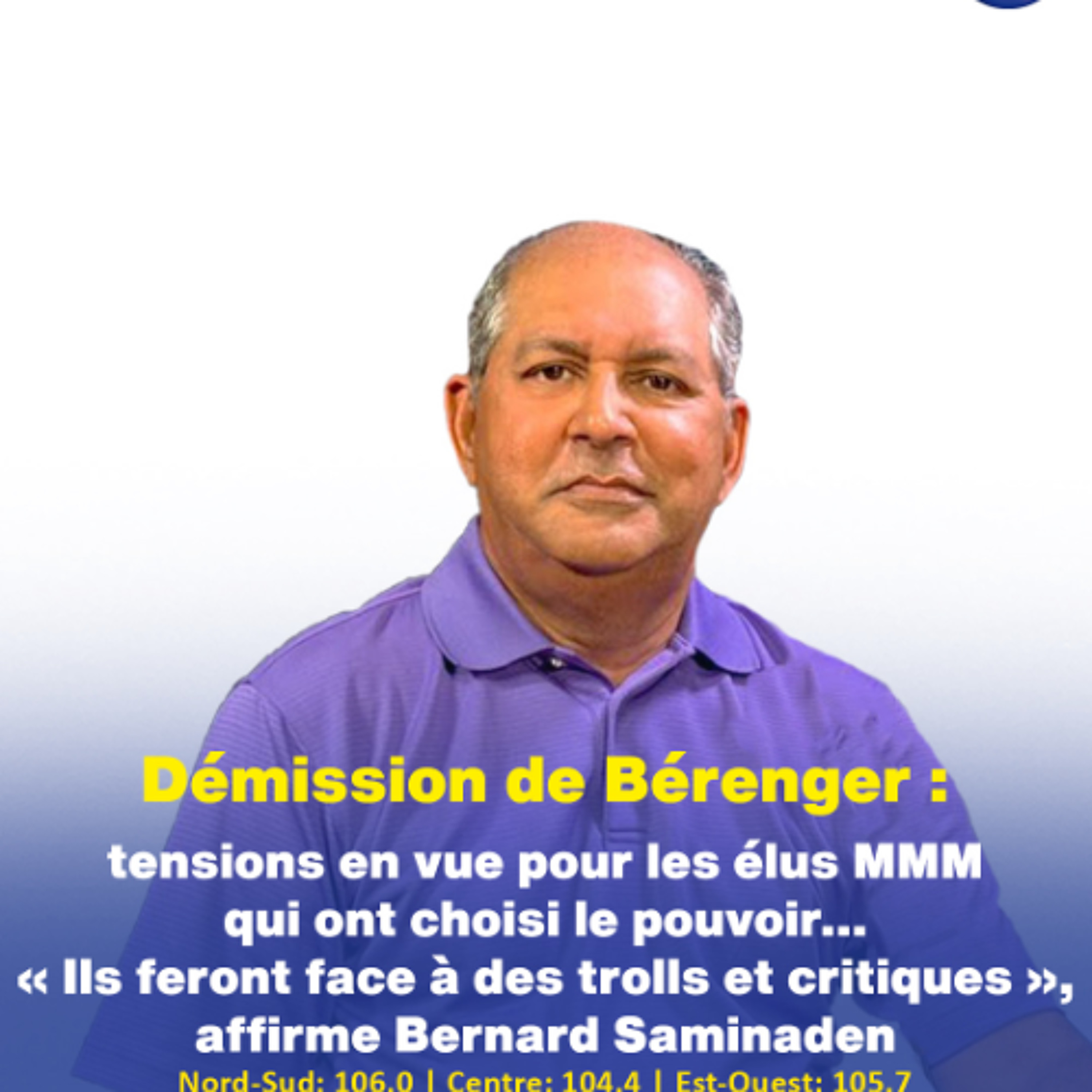 Démission de Bérenger : tensions en vue pour les élus MMM qui ont choisi le pouvoir… « Ils feront face à des trolls et critiques », affirme Bernard Saminaden episode artwork