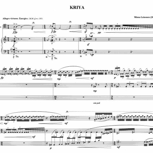 Kriya (2009) for bassoon and piano