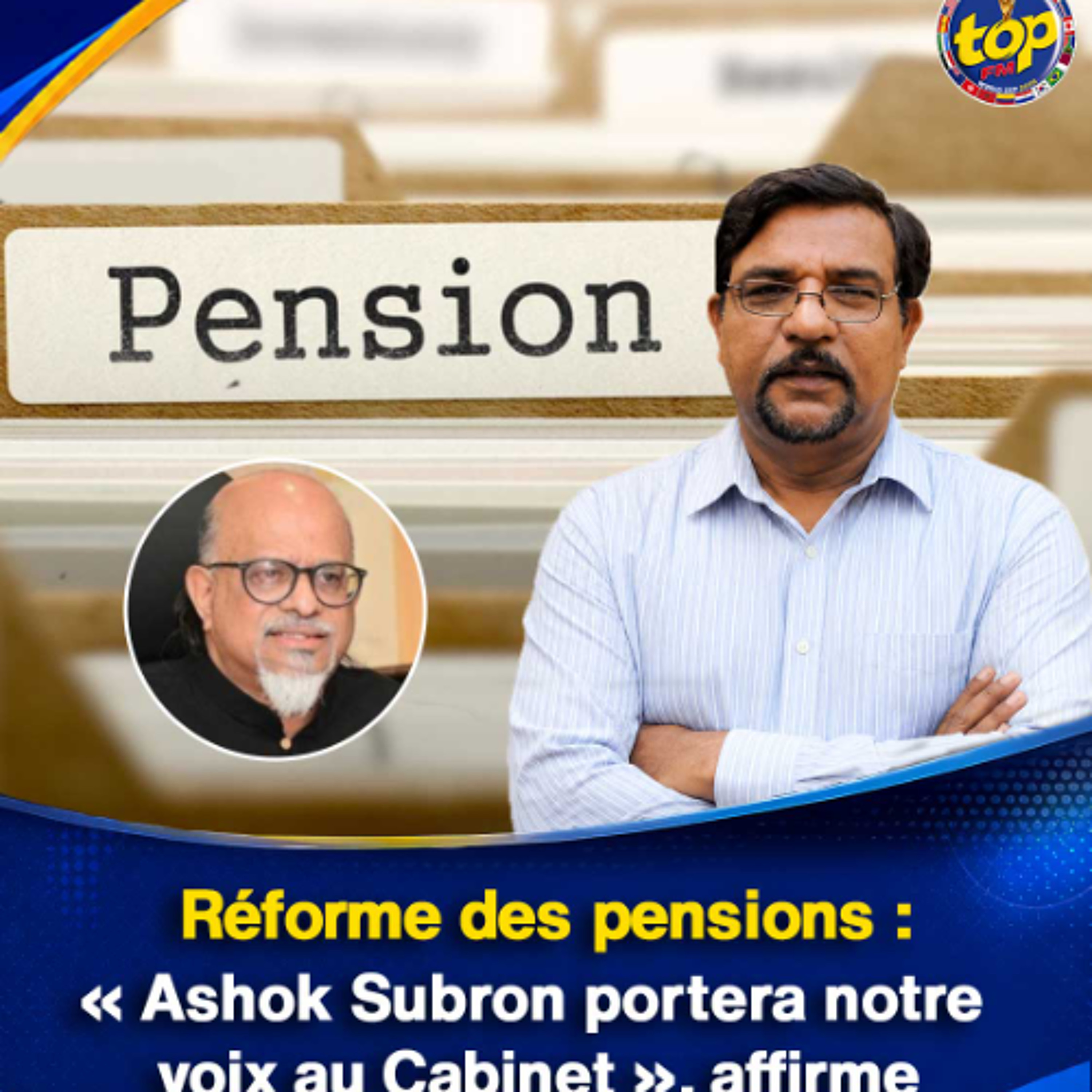 Réforme des pensions : « Ashok Subron portera notre voix au Cabinet », affirme Deepak Benydin