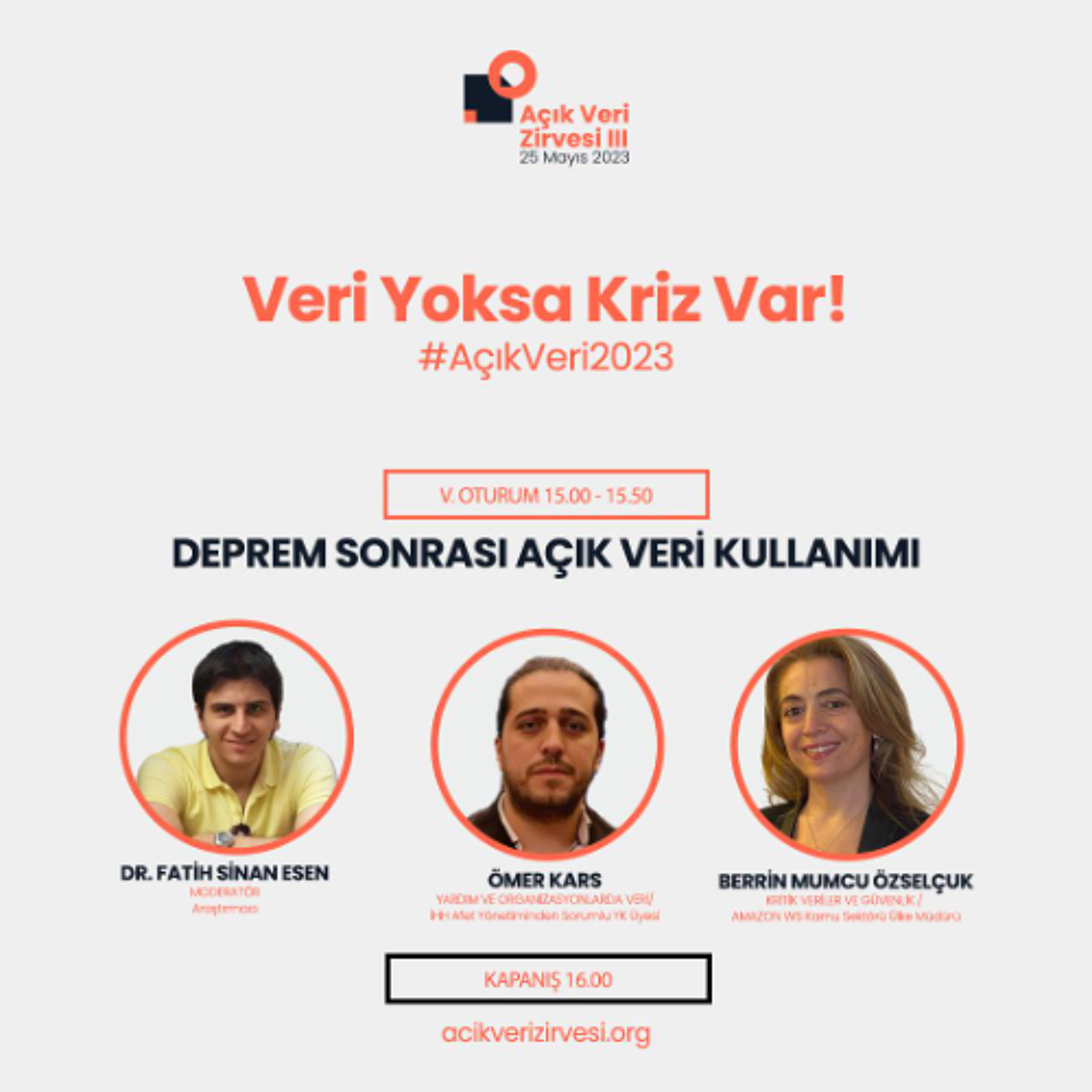 "Deprem Sonrası Açık Veri Kullanım" | Açık Veri Zirvesi 2023 - V. Oturum episode artwork