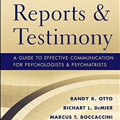 FREE KINDLE 💙 Forensic Reports and Testimony: A Guide to Effective Communication for