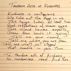 Tandom acts of kindness