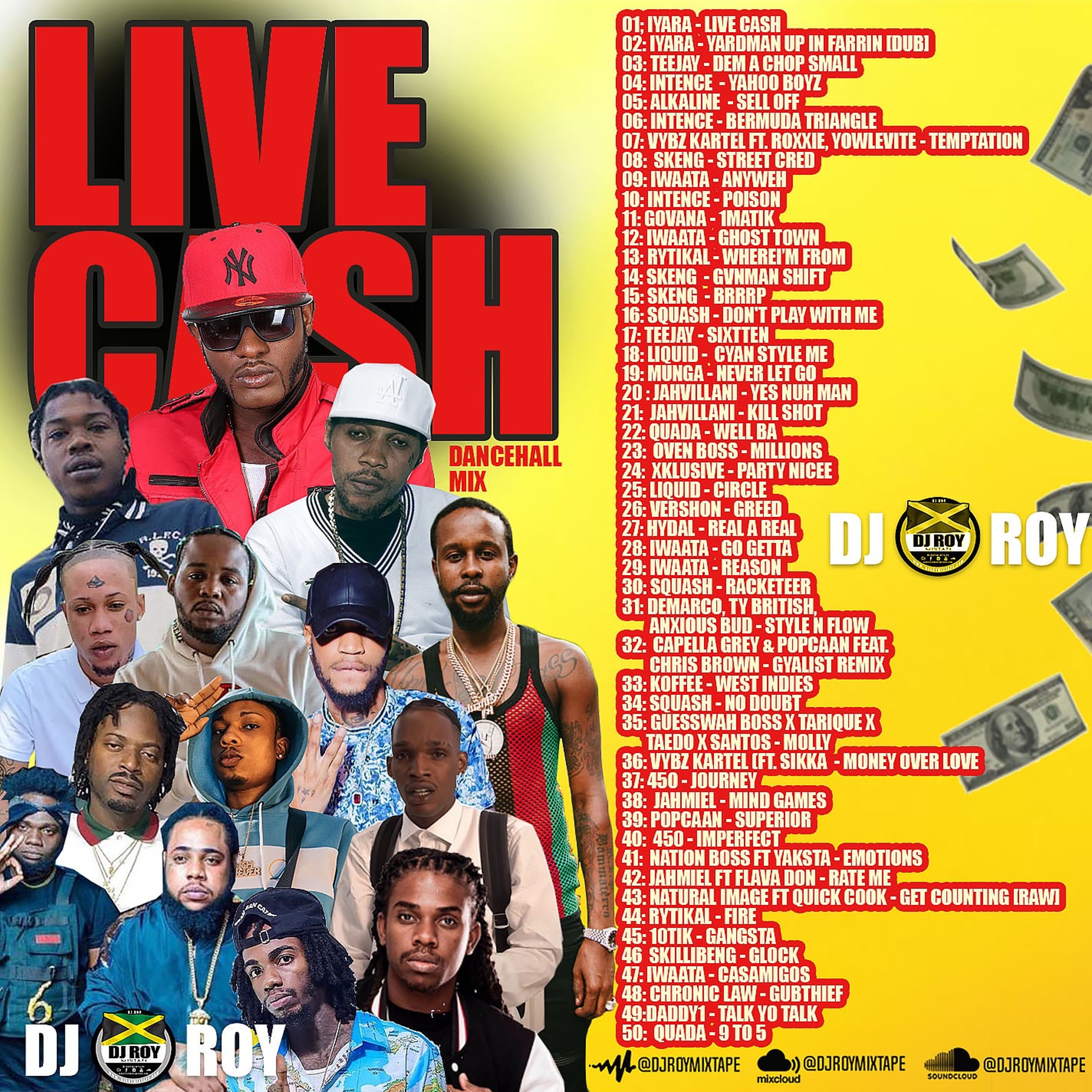 DJ ROY LIVE CASH DANCEHALL MIX [OCT 2021] Iyara Skeng Intence Iwaata 450