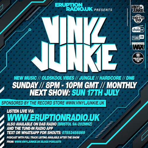 Episode 24 - Vinyl Junkie - Eruption Radio Podcast - 17/07/2022