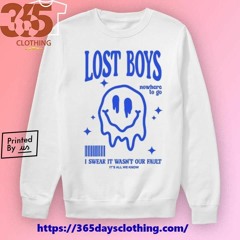 Lost Boys Barcode Nowhere To Go I Swear It Wasn’t Our Fault shirt