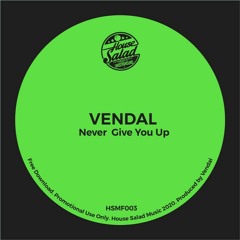 HSMF003 Vendal - Never Give You Up  [Free Download]