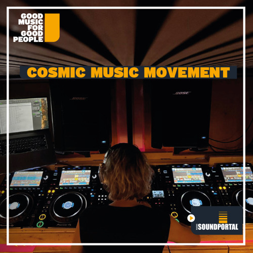 Cosmic Casandra Channel in the Cosmic Music Movement Trailer Room