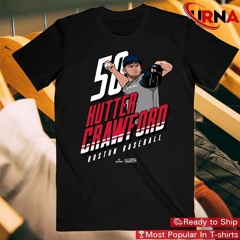Official Kutter Crawford #50 Player Boston Red Sox Baseball T - Shirt