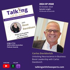 2024 P568 Unlocking Neuroscience in Business: Boost Leadership with Carlos Davidovich
