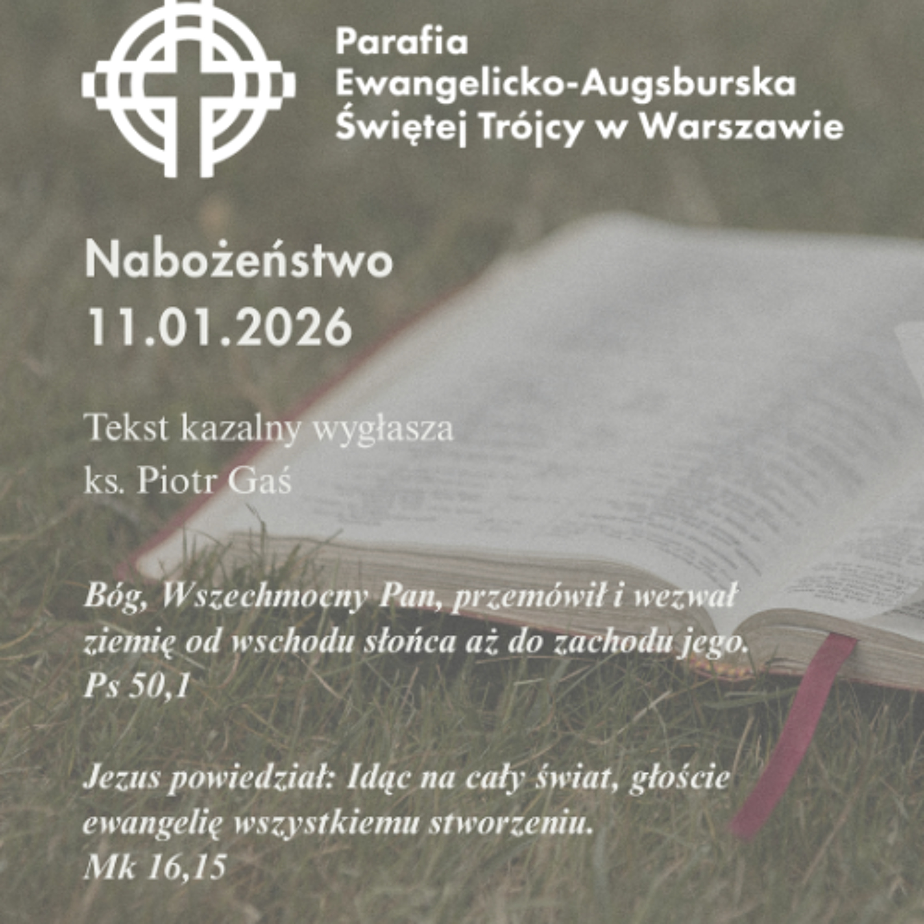 Niedziela ze Słowem, rozważanie z nabożeństwa z 11 stycznia 2026 episode artwork