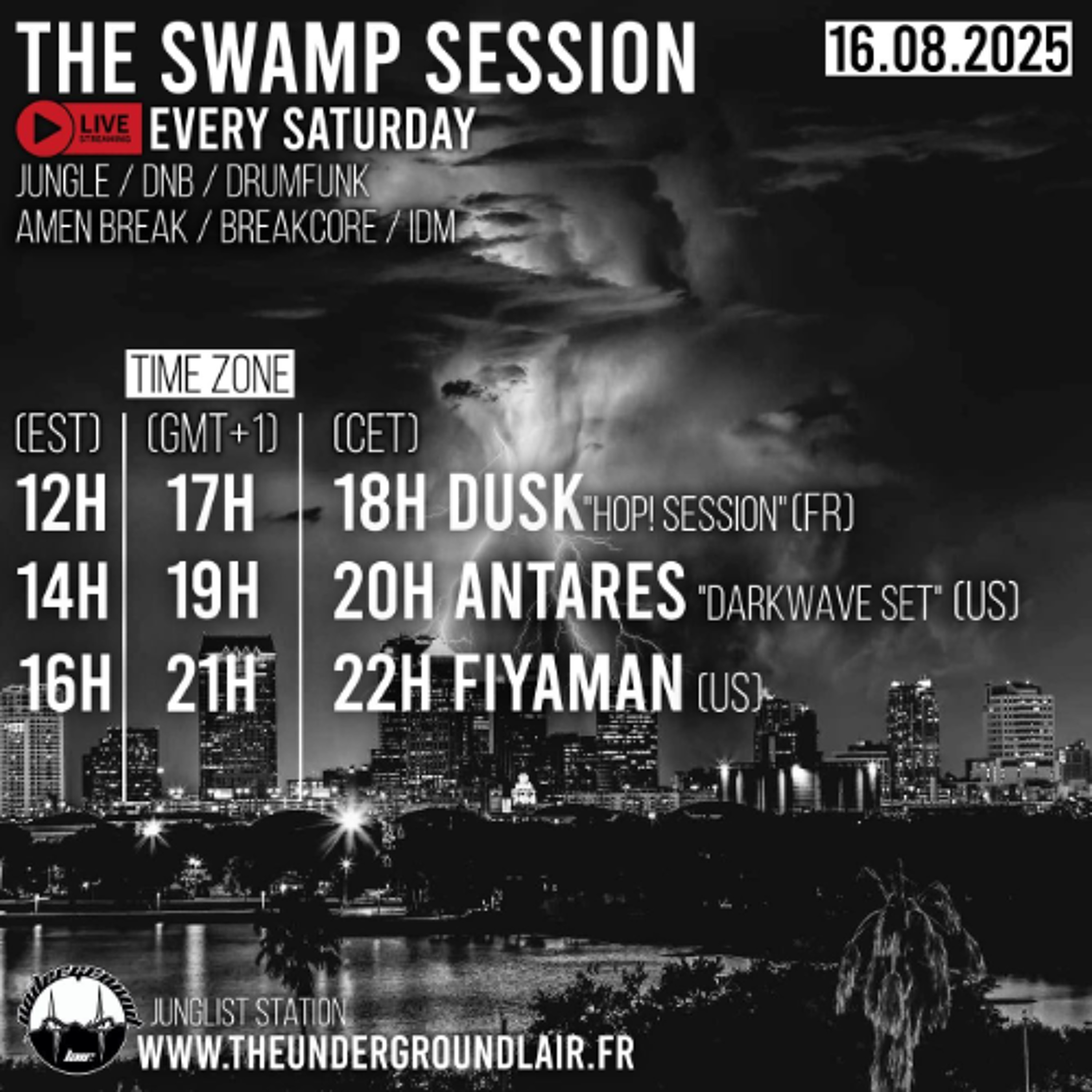 Antares - LIVE on The Underground Lair - Darkwave on the Swamp - 16.08.25 episode artwork